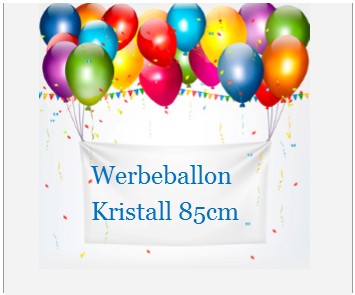 Werbeballons-Kristall 85 cm